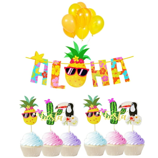 Hawaiian Aloha Party Decorations Plates Includes Aloha Banner Luau Tropical Party Supplies Napkins for Tiki Summer Pool and Tropical Birthday Bachelorette Wedding Party Serves 12 Guests Flamingle Pineapple Hanging Swirl Dessert Cupcake Toppers Hawaiian Aloha Party Decorations Plates Includes Aloha Banner Luau Tropical Party Supplies Napkins for Tiki Summer Pool and Tropical Birthday Bachelorette Wedding Party Serves 12 Guests Flamingle Pineapple Hanging Swirl Dessert Cupcake Toppers